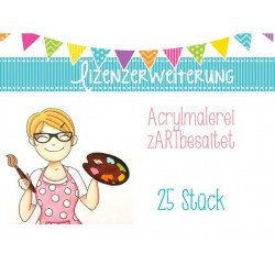 Lizenzerweiterung - zARTbesaitet - 25 Stück